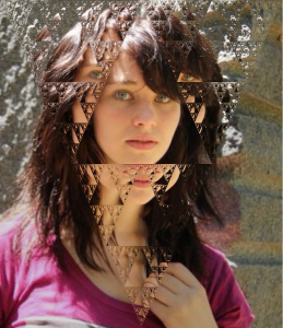 Girl in a Sierpinski